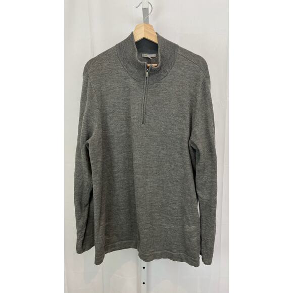 HORNY TOAD & Co  Size XL Rasmus Merino Wool 1/4 Zip Pullover Sweater Gray - Picture 1 of 8
